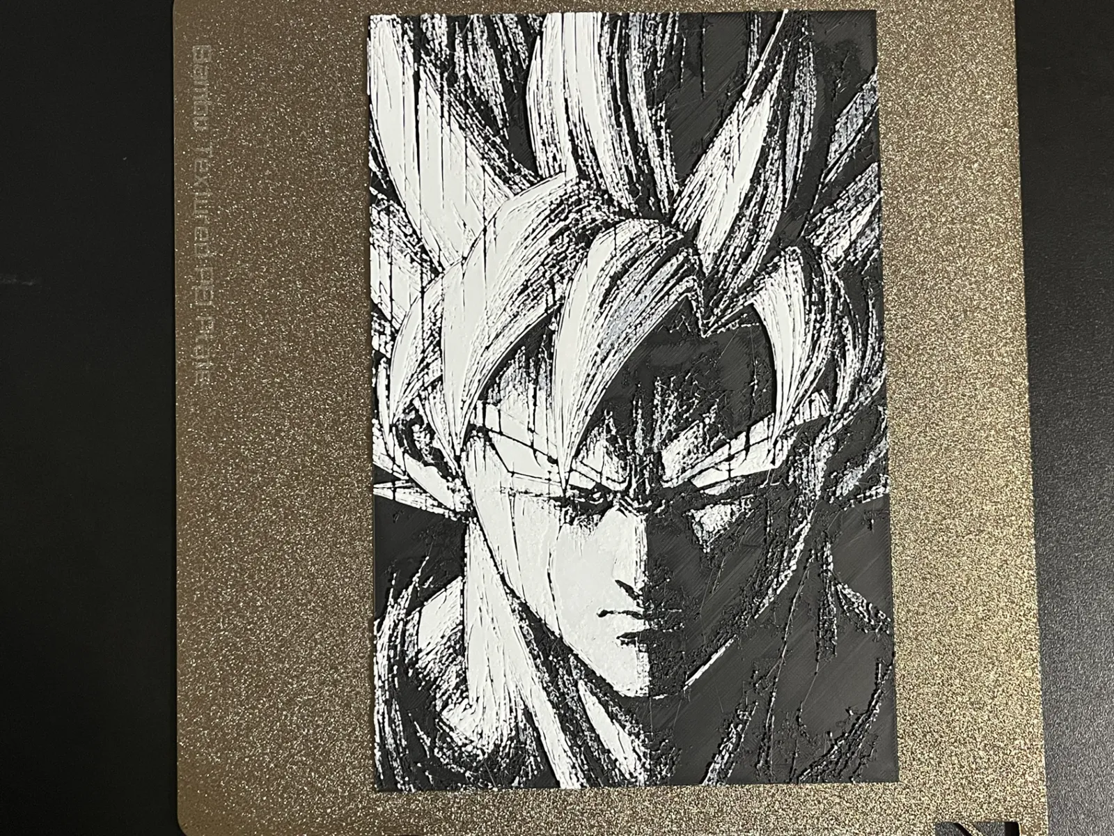 Goku Black and White Hueforge