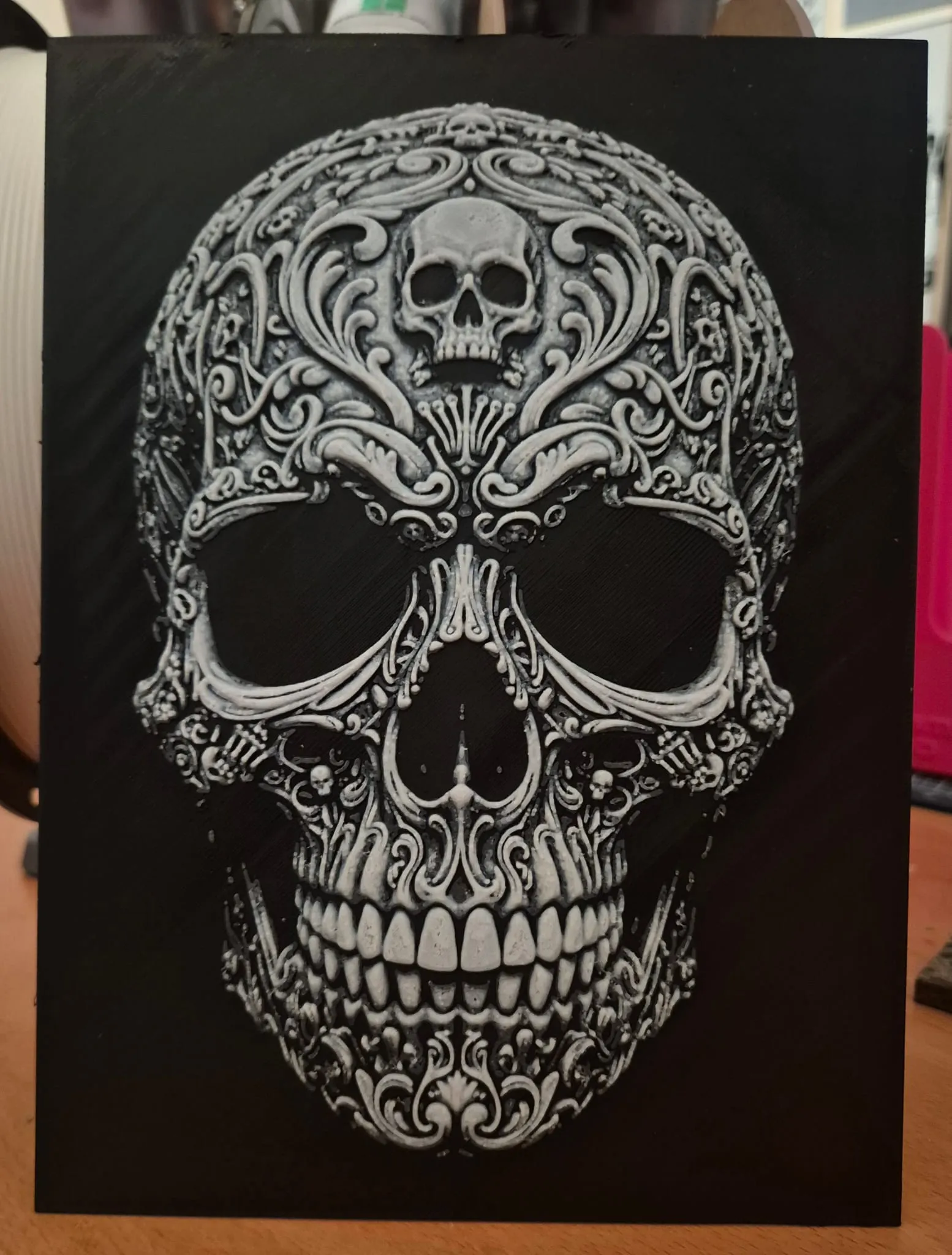 skull pattern hueforge