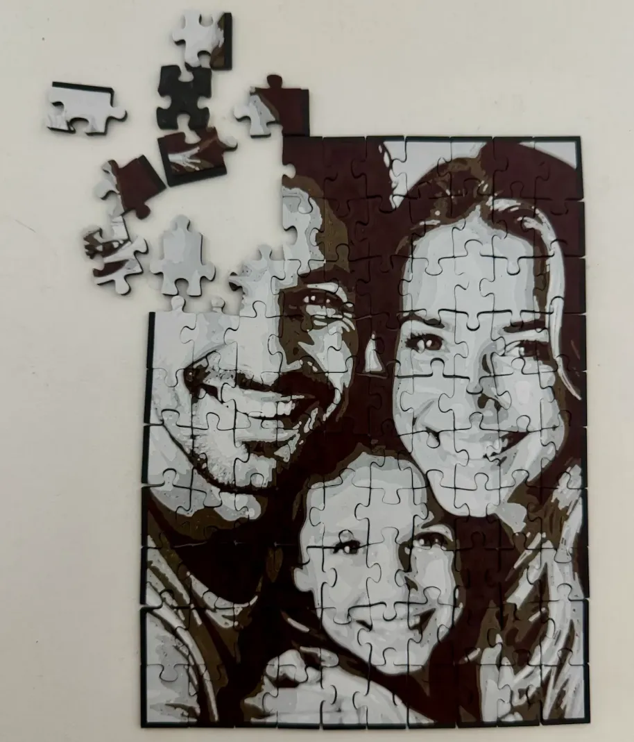 Easy to personalize Puzzle Vertical 100pcs Set