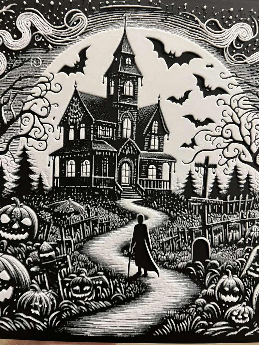 High Detail Halloween Hueforge Art NO AMS Needed