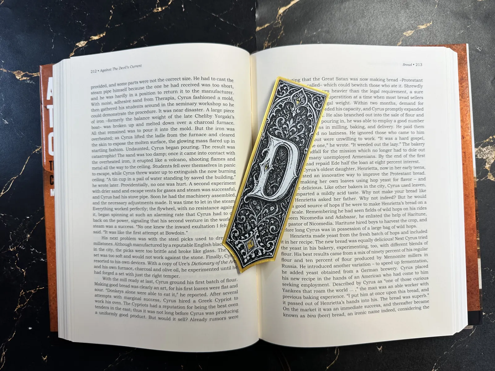 Gothic Letter D Bookmark - HueForge Alphabet