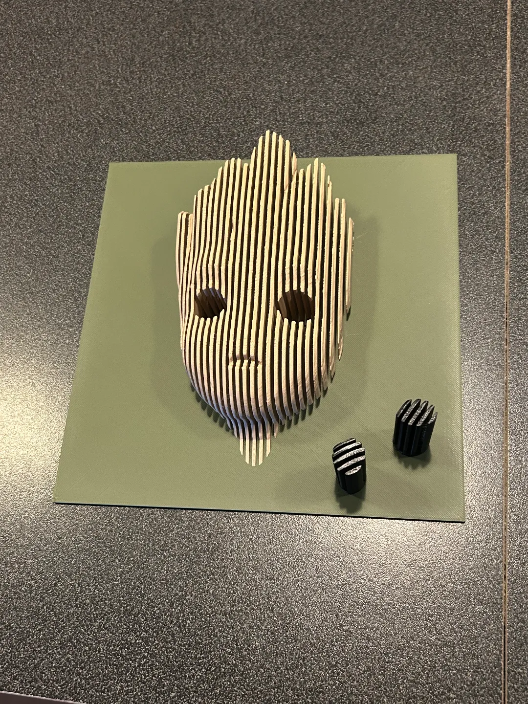 Groot layered sculpture black eyes