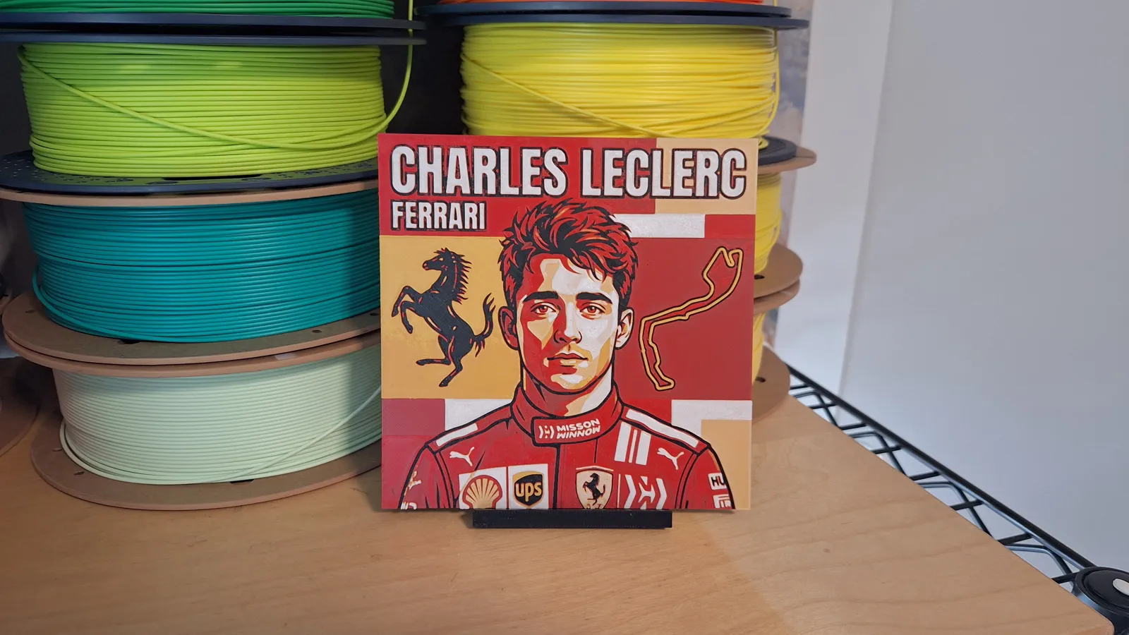 Charles Leclerc Ferrari - Hueforge