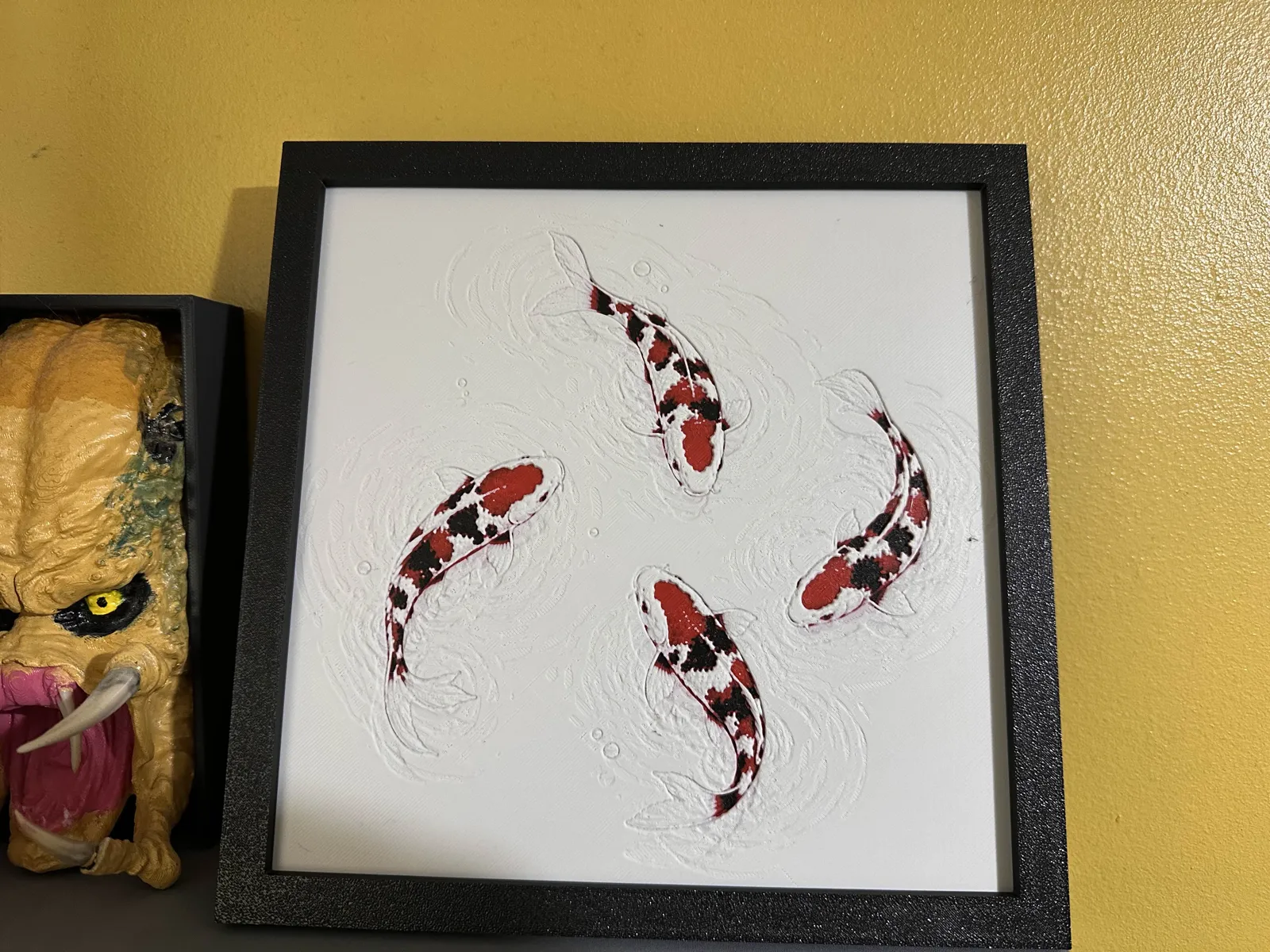 Koi Carp hueforge (filament painting) 4 - colours
