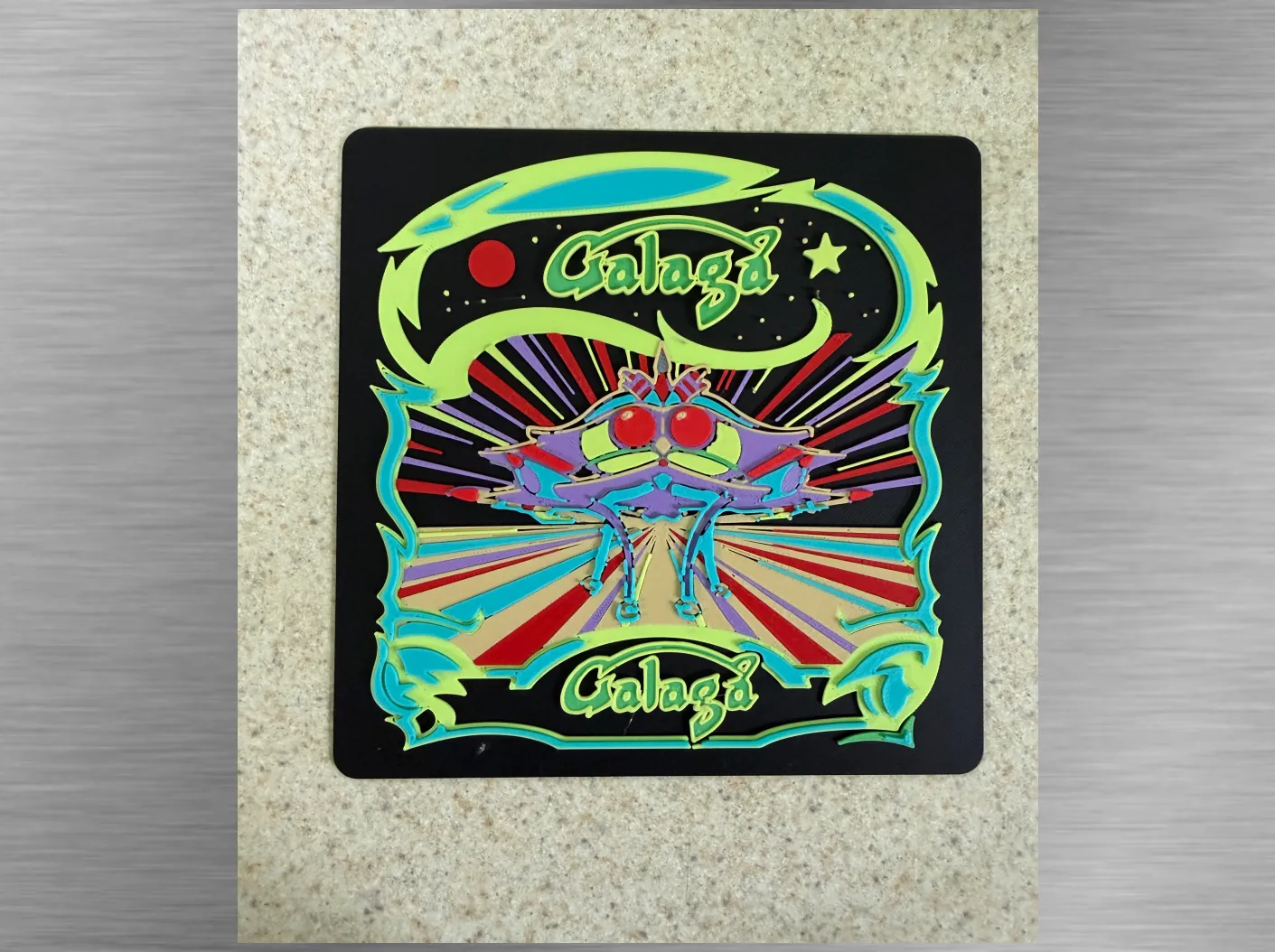 Arcade Art-Galaga Design Plaque 150x150