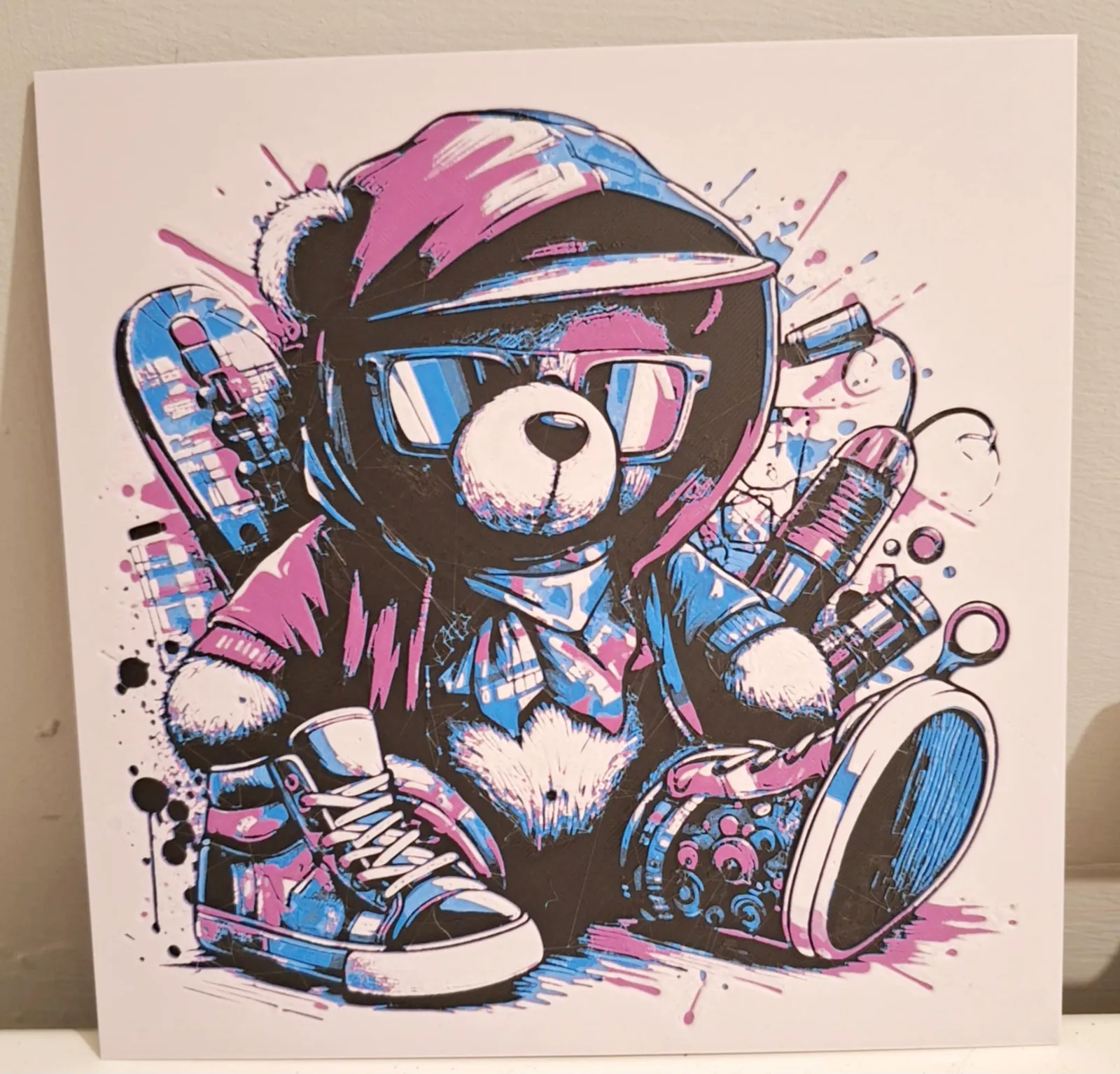 Urban Bear - 20x20cm hueforge