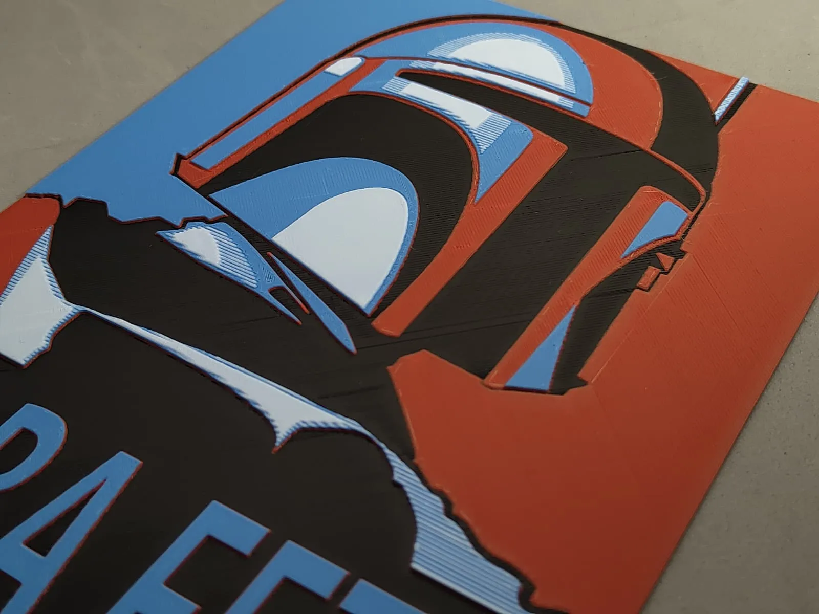 Inspered by Boba Fett 3D picture 18x24* Hueforge