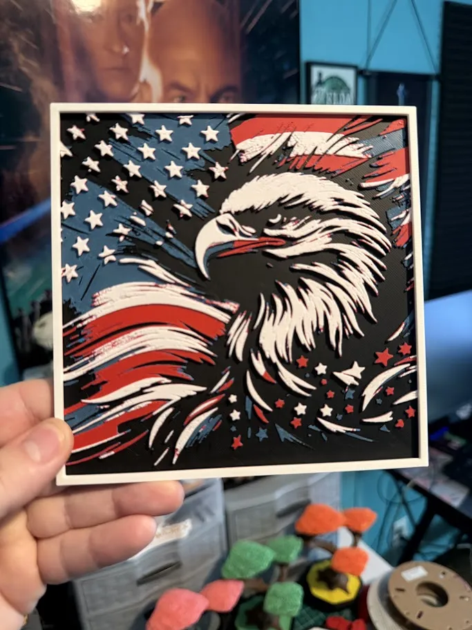 American Eagle Flag - Hueforge (V2)