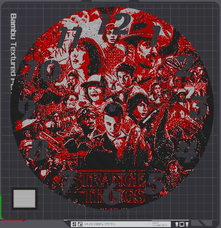 Stranger Things Clock HueForge