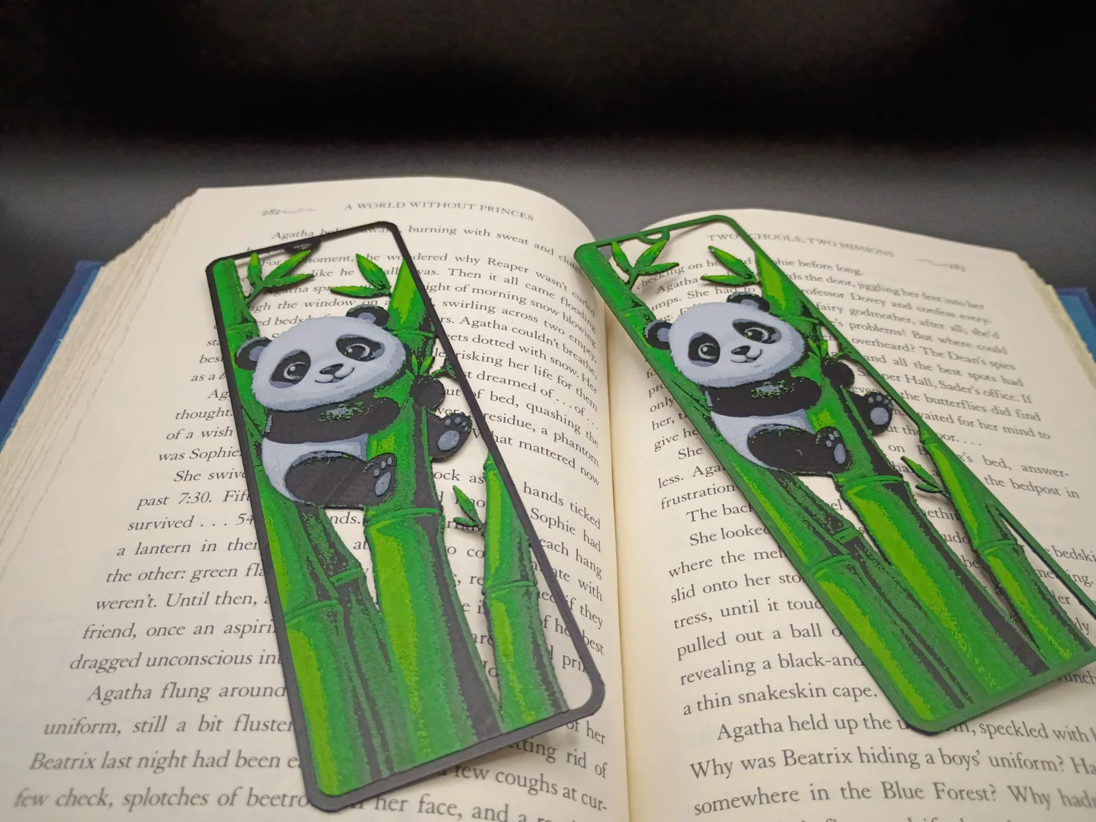 Panda V2, Framed Cutout Bookmark