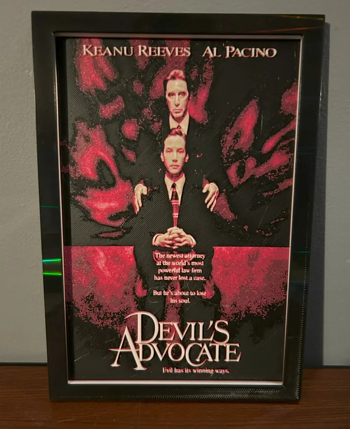 Hueforge Movie Poster - Devil's Avocate -