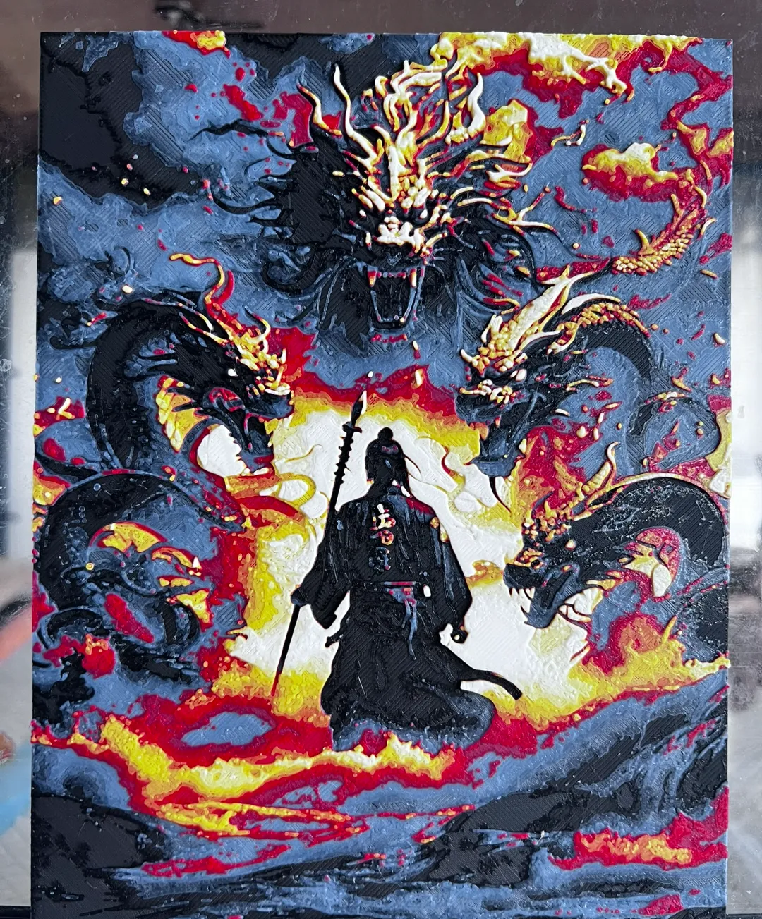 Samurai and dragons Hueforge