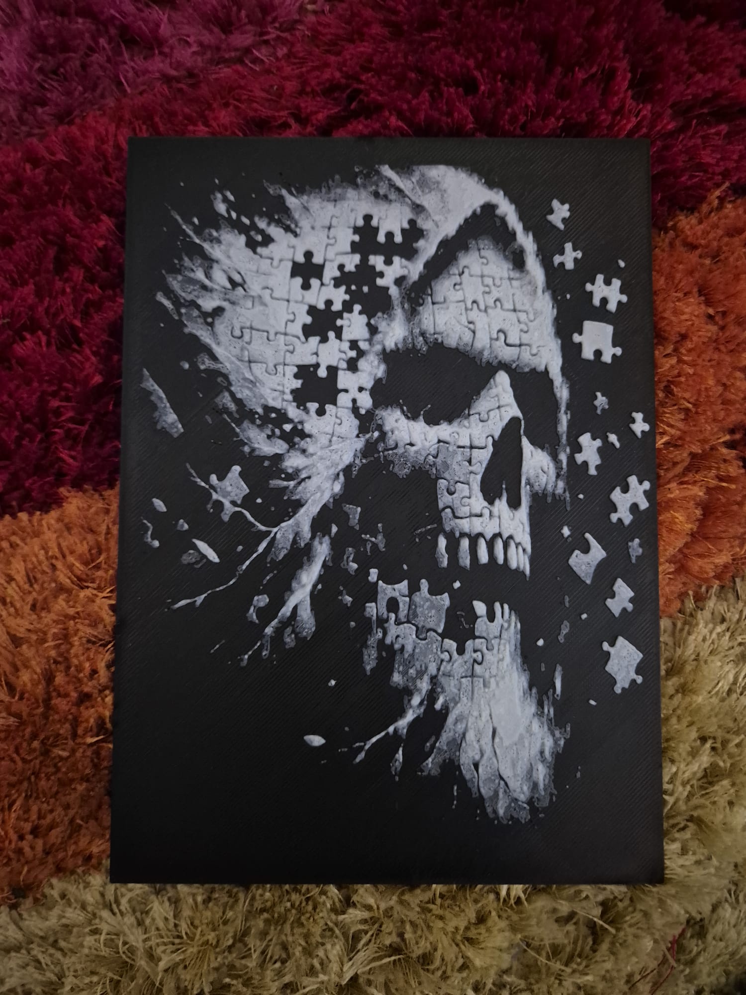 jigsaw skull hueforge
