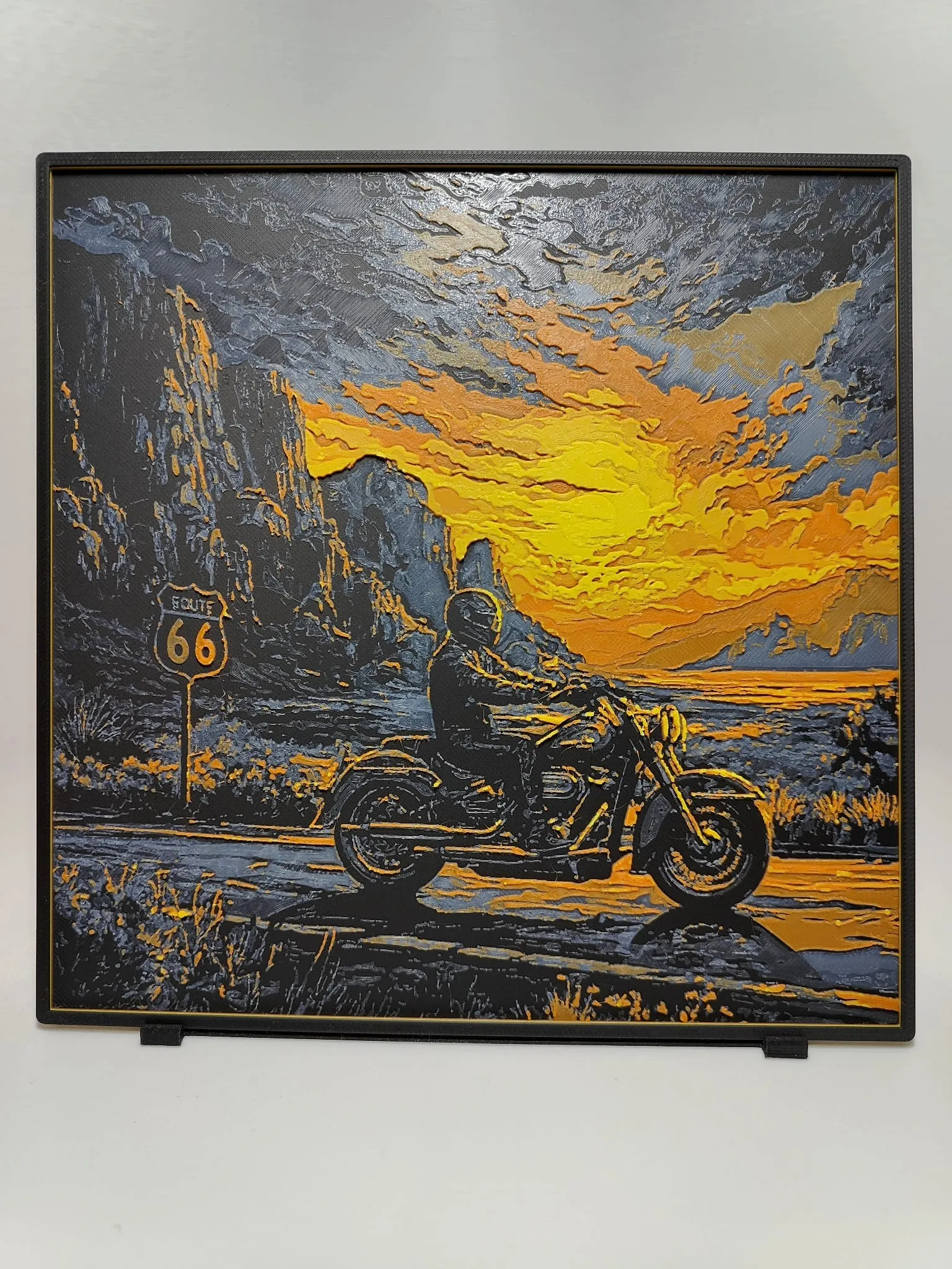 Route 66 Sunset - Hueforge