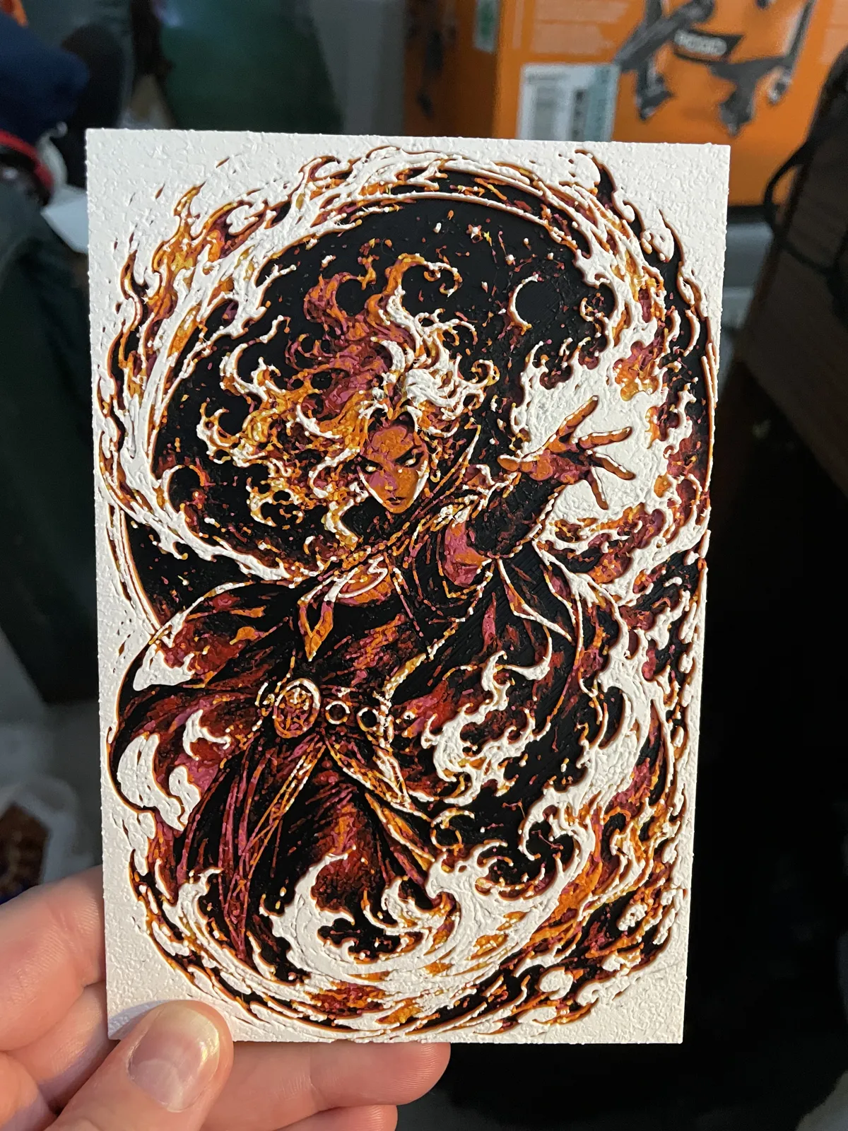Woman Fire Mage Hueforge