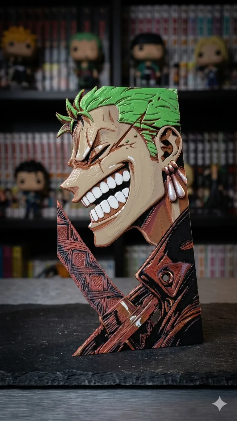 Roronoa Zoro - One Piece - HueForge 3D