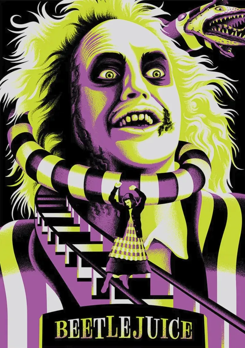 Beetlejuice Hueforge Poster