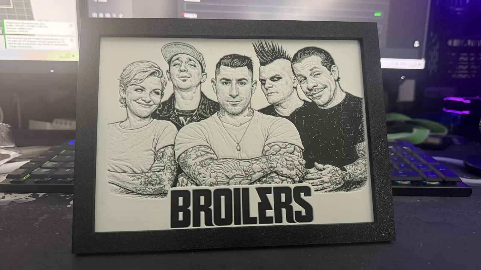Broilers HueForge Karikatur