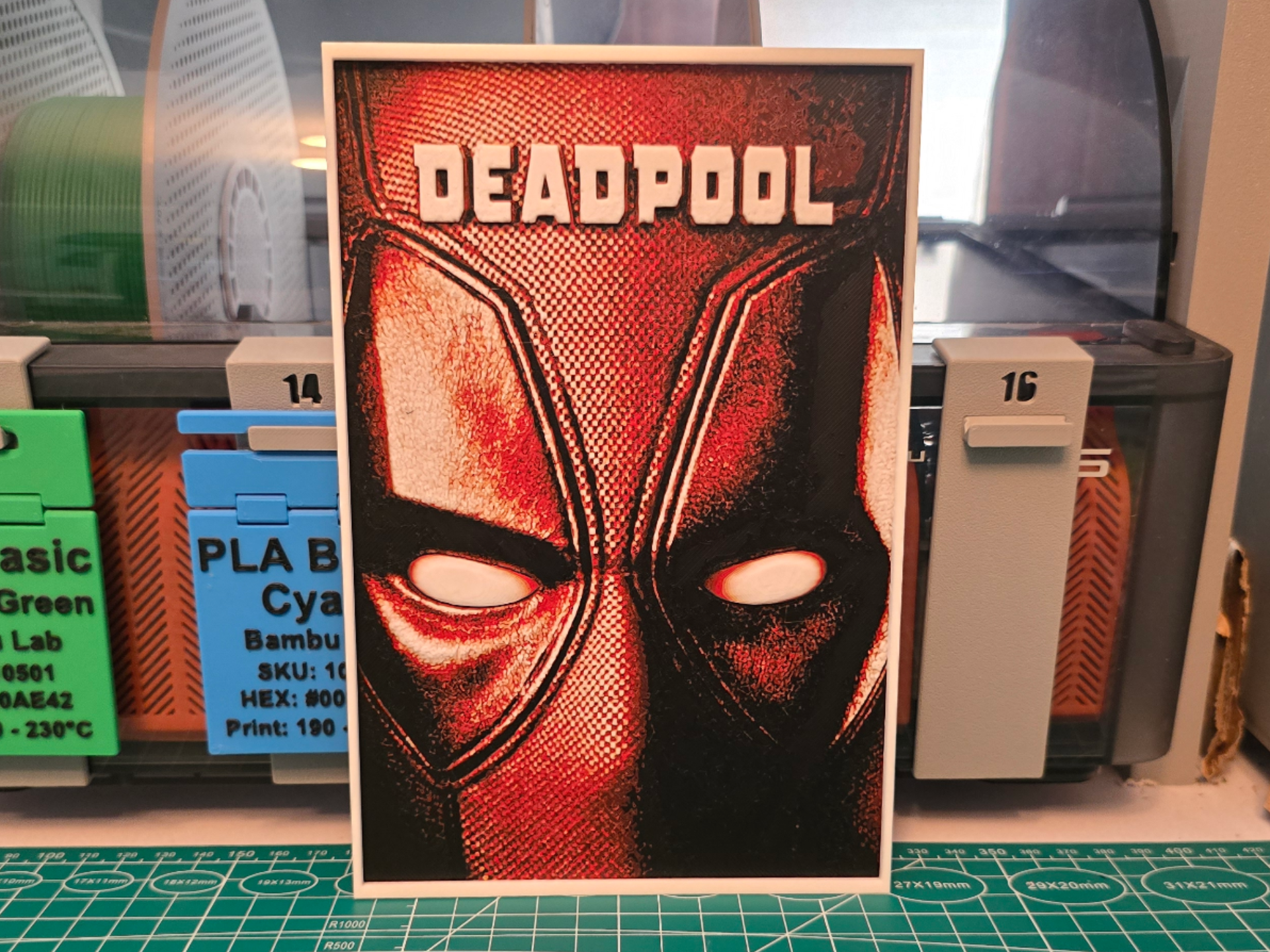 Deadpool Movie Poster V2 - Hueforge Art