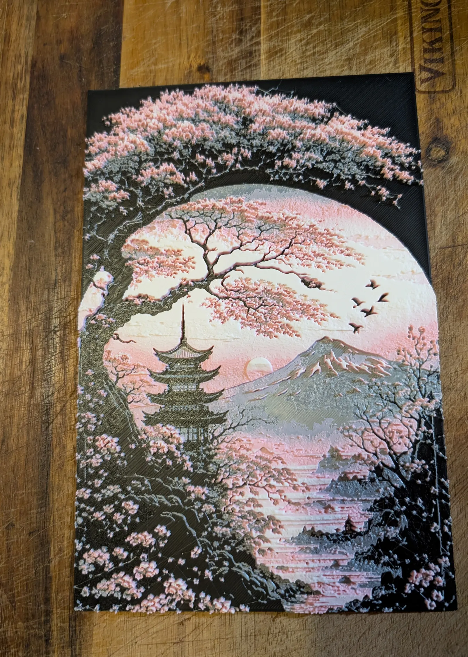 Sakura Landscape Hueforge