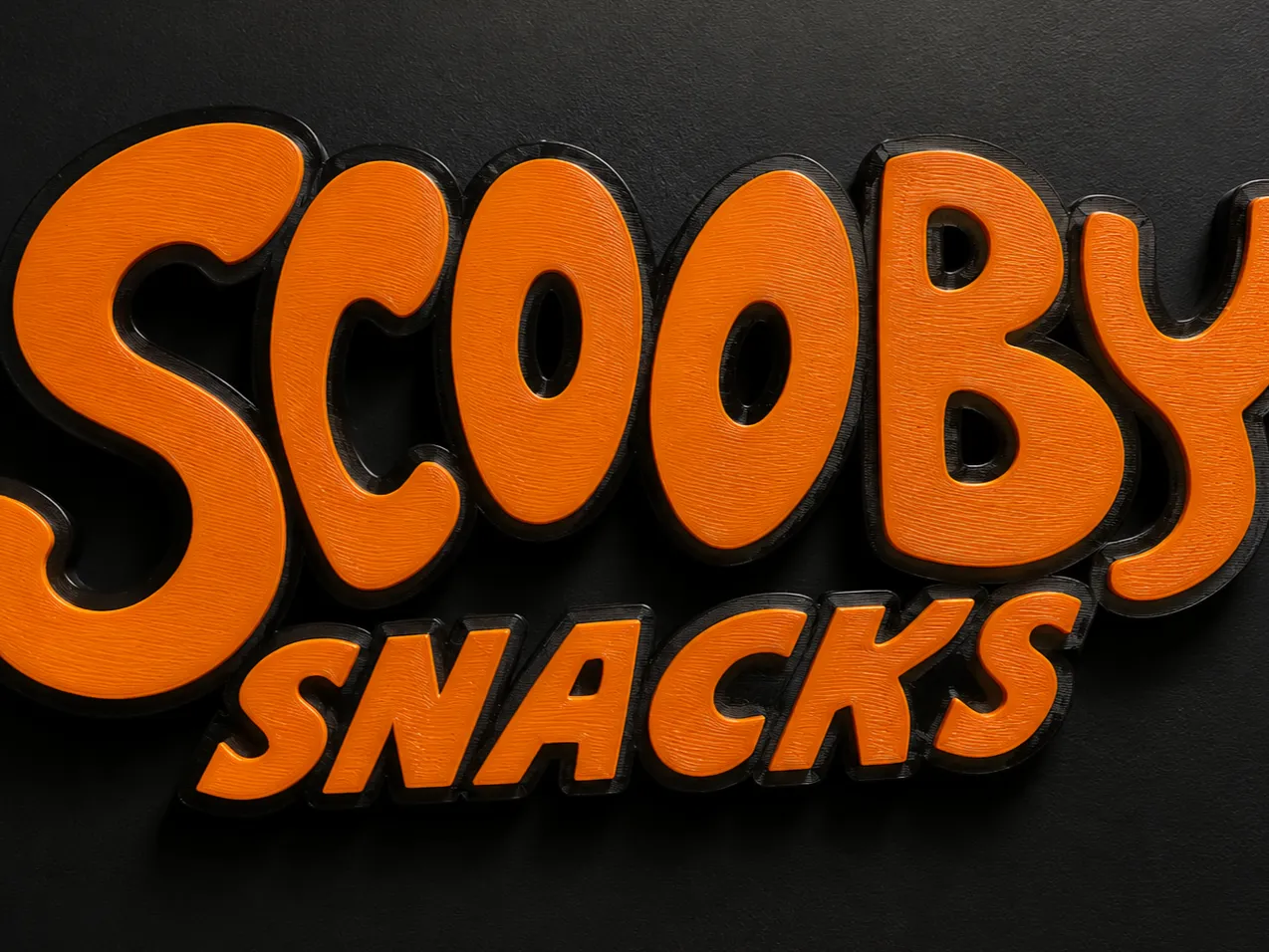 SCOOBY SNACKS LOGO WALL SIGN