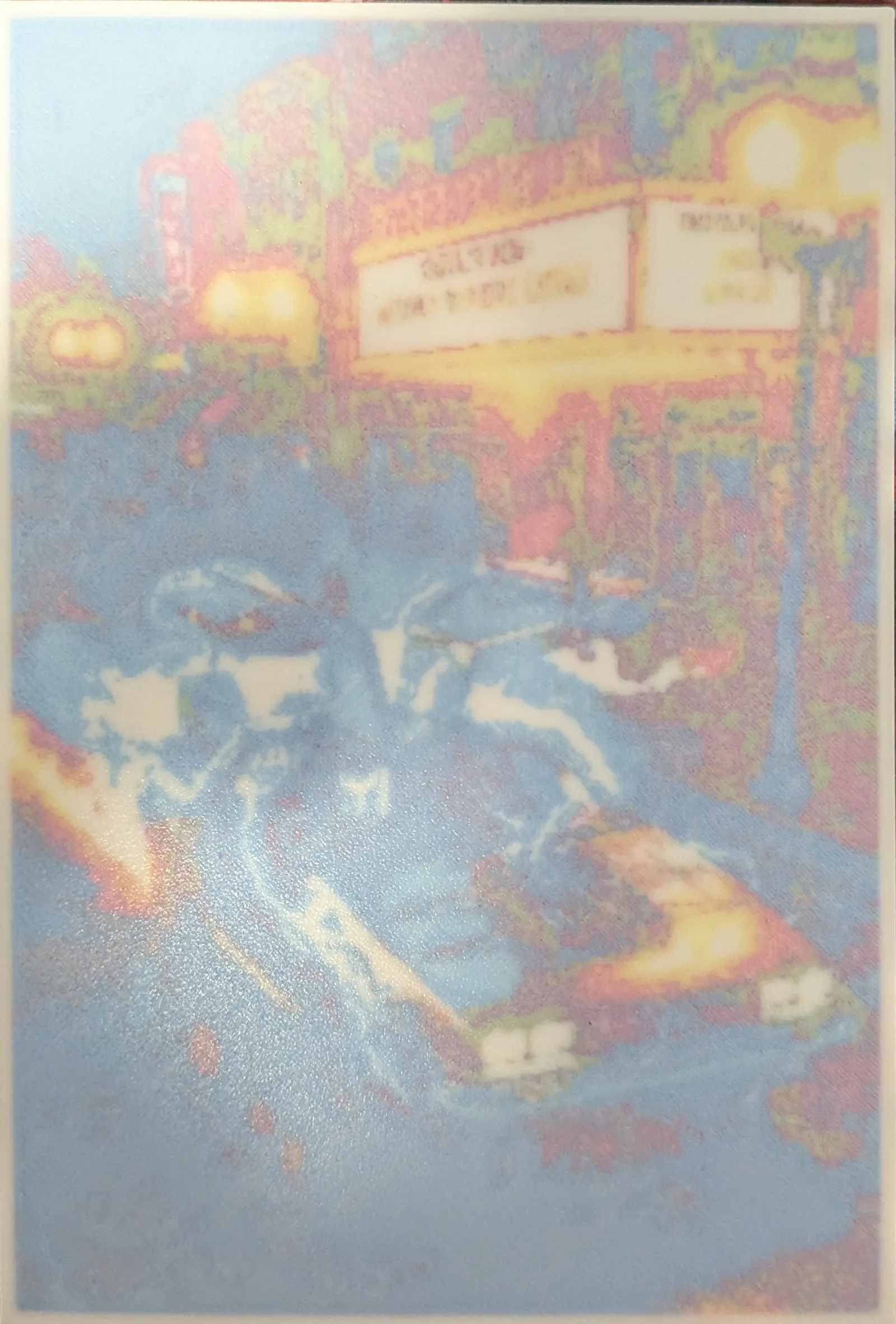 Back To The Future DeLorean Litho