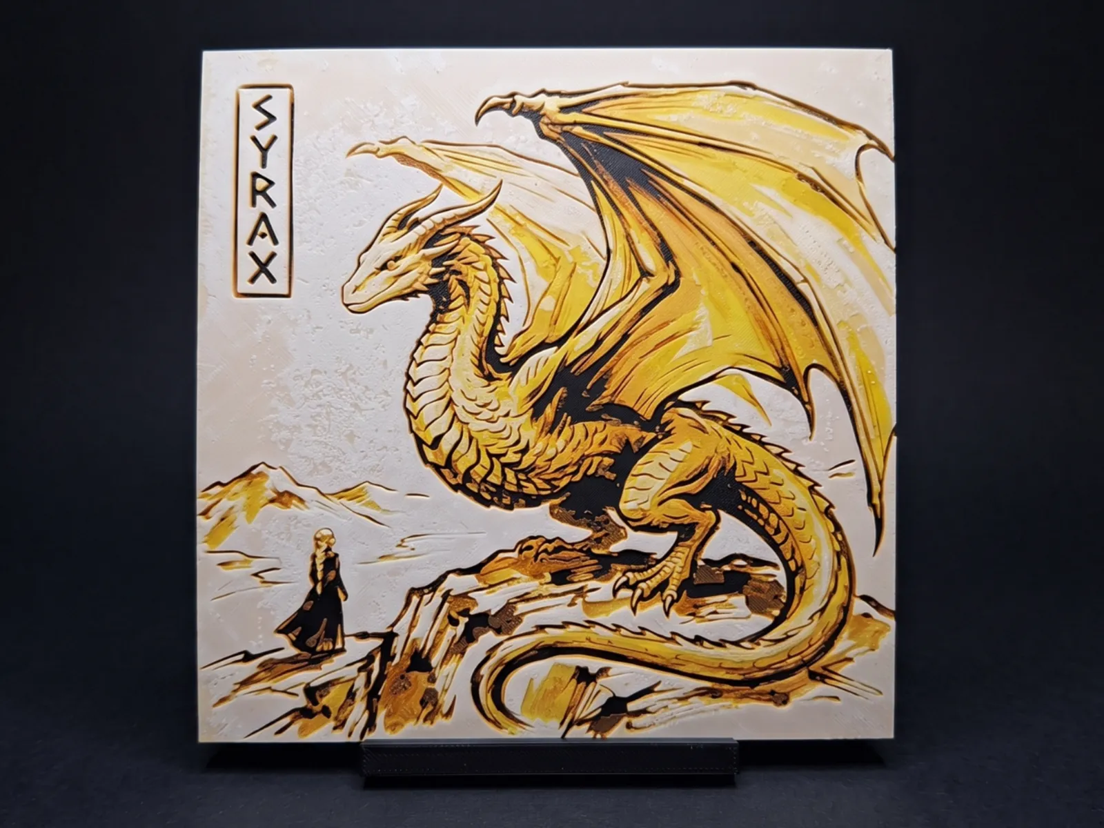 Syrax & Rhaenyra - Hueforge Wall Art