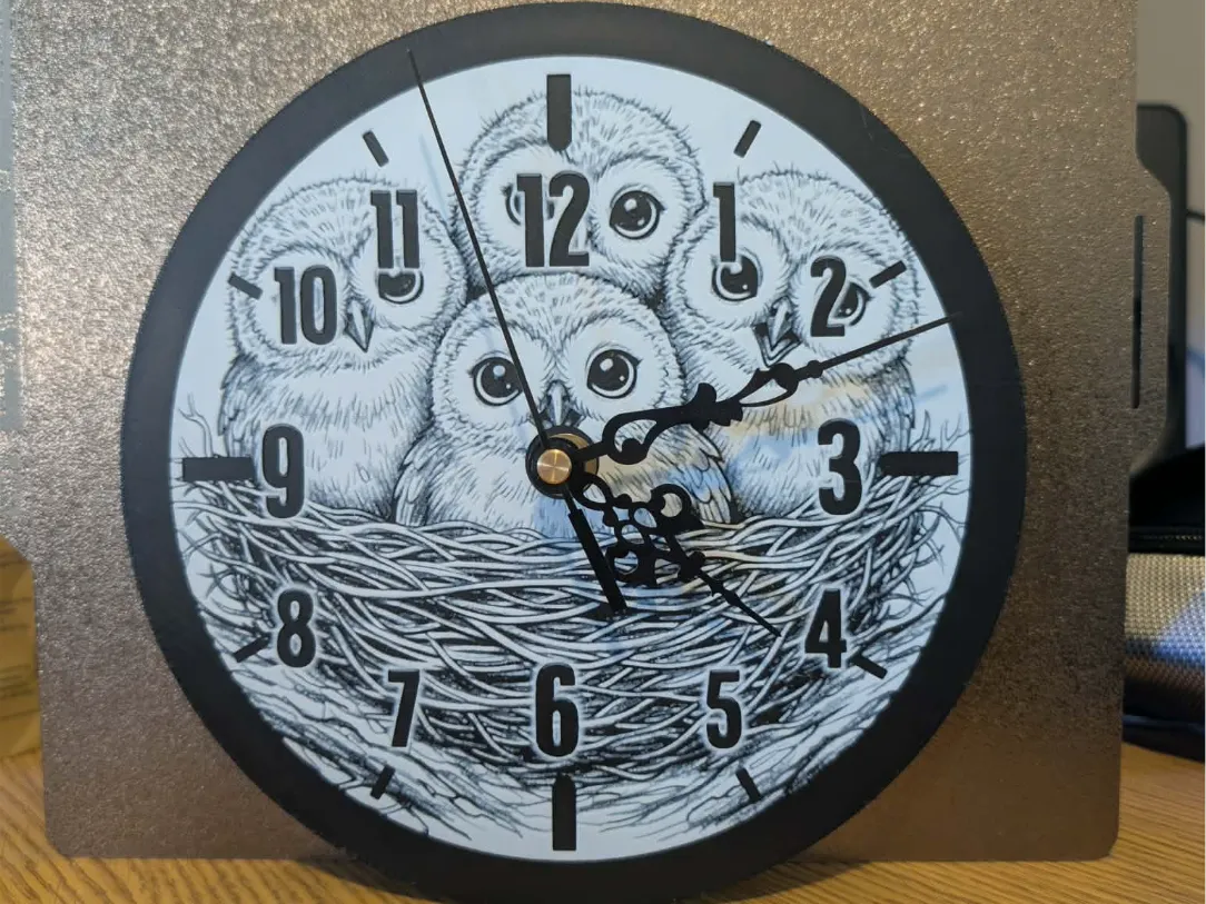Owl o'clock - wall clock