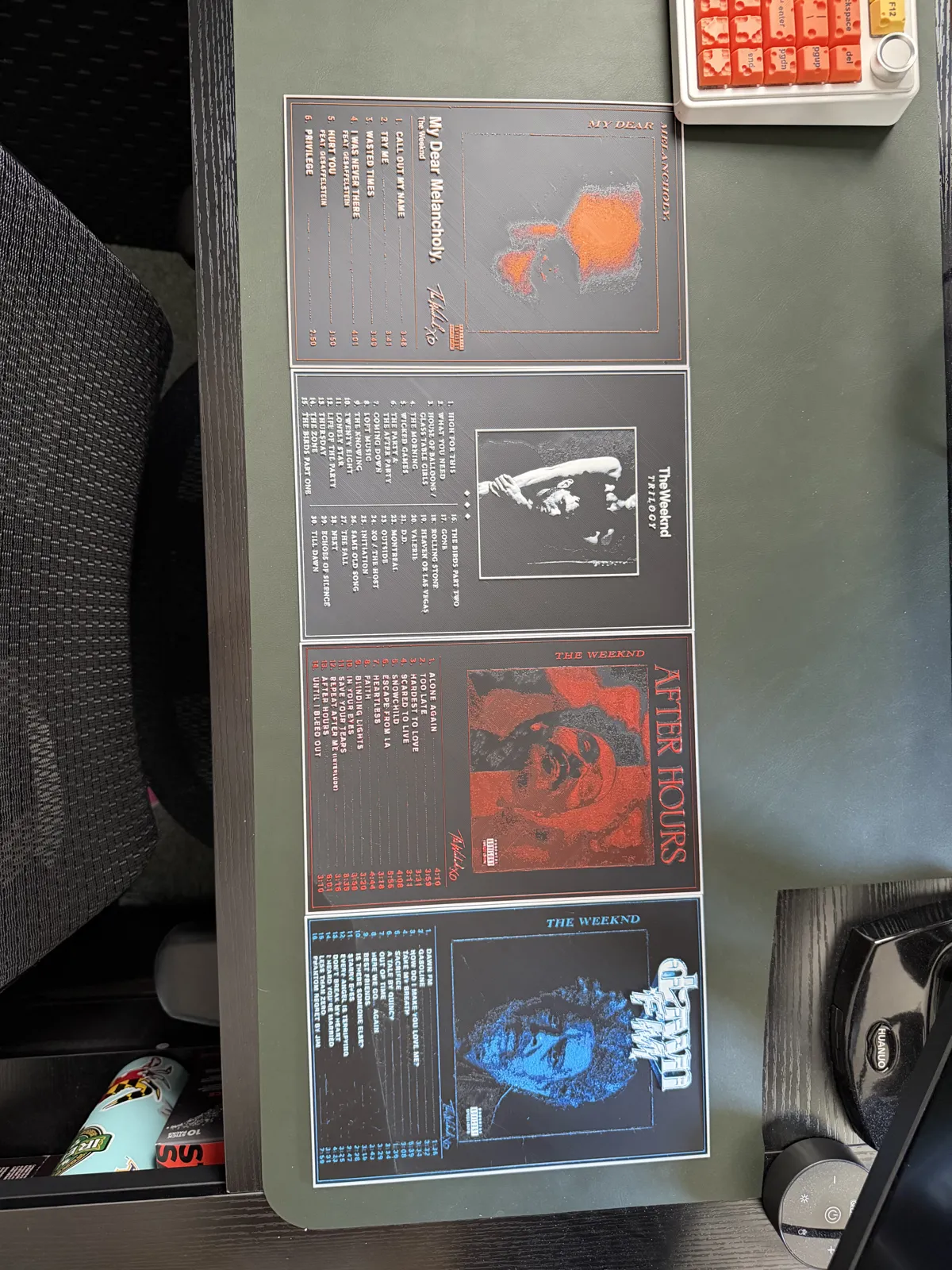 The Weeknd Dawn FM Album Art HueForge Poster
