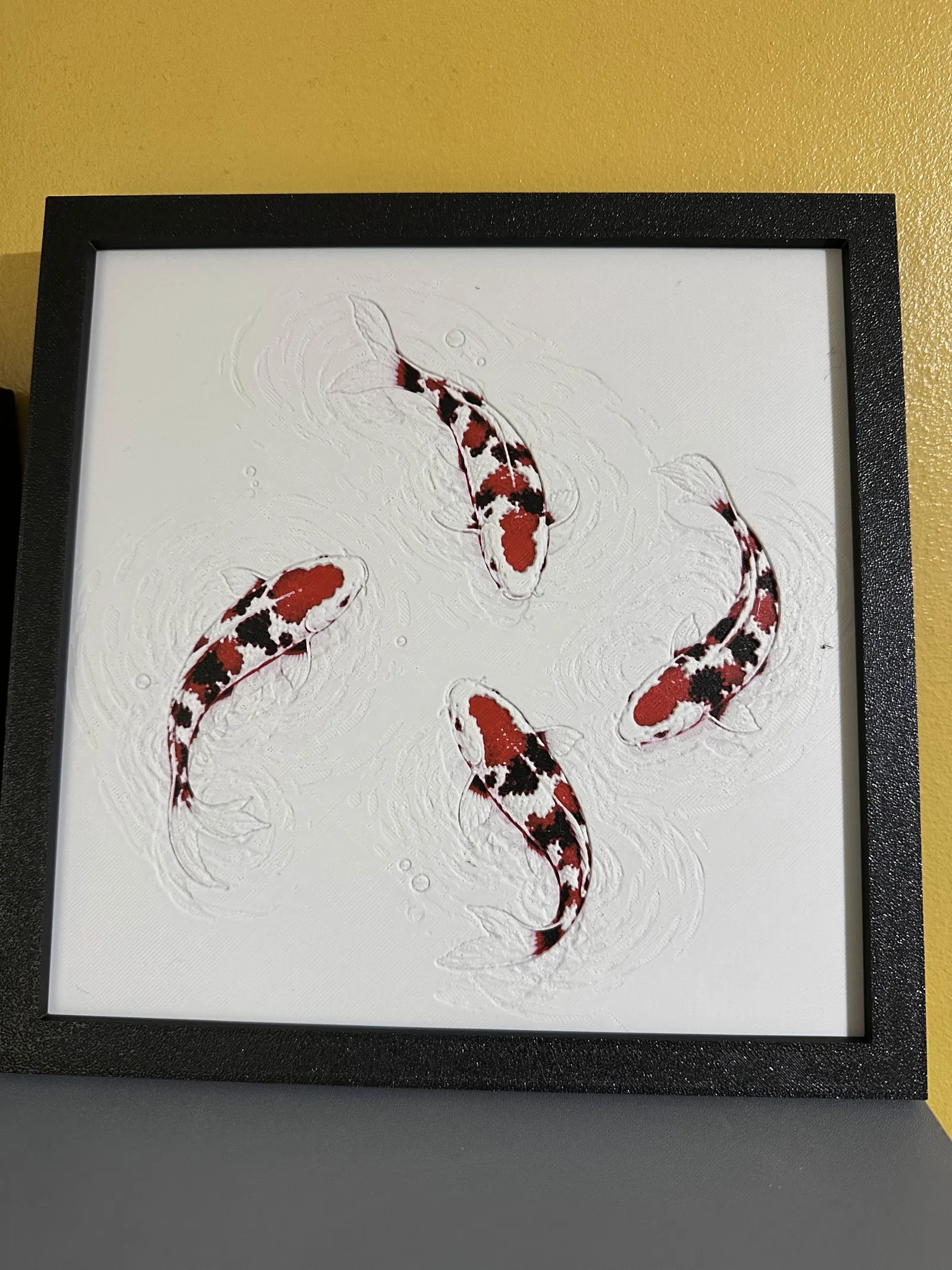 Koi Carp hueforge (filament painting) 4 - colours