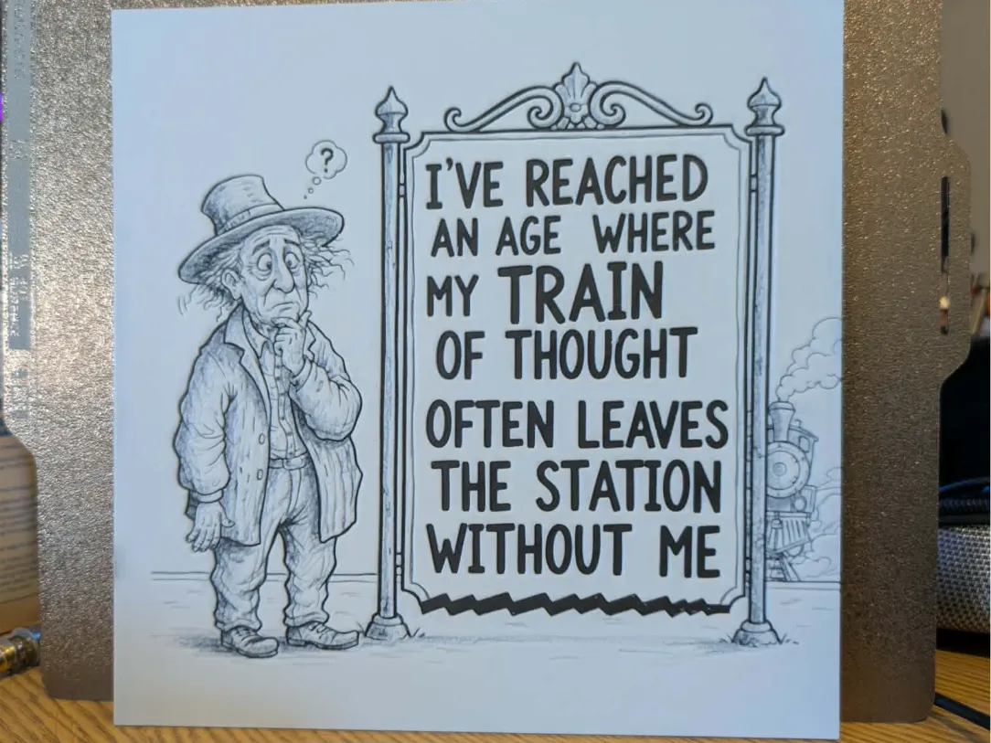 Train of thought - funny hueforge
