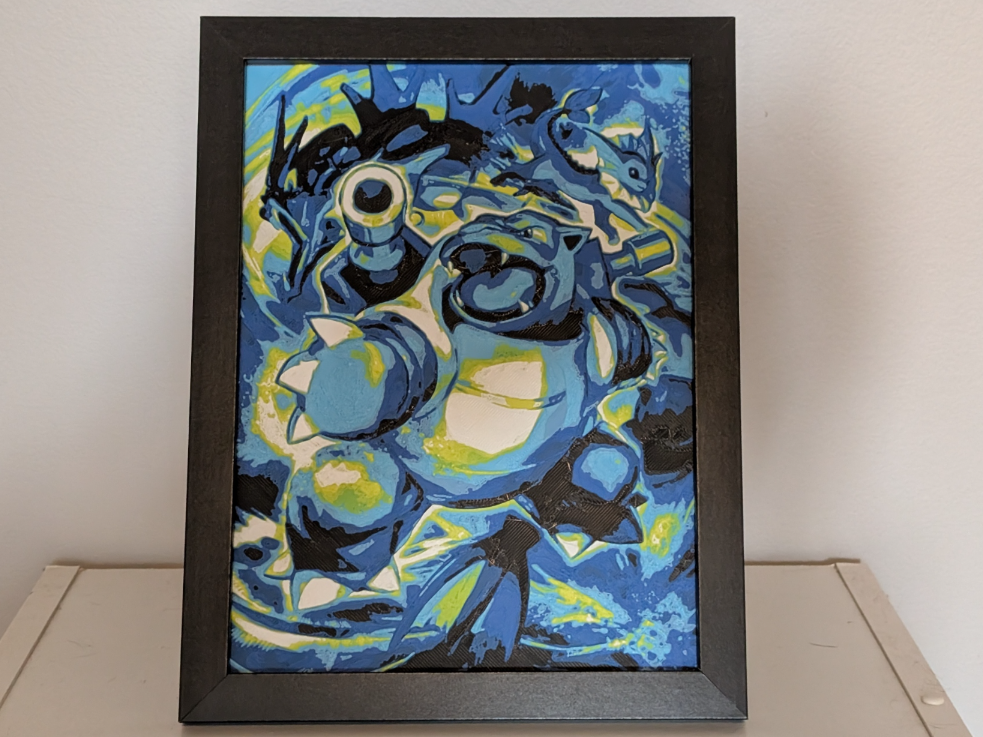 Blastoise Ex Pokemon Hueforge Multicolor 3D Decor