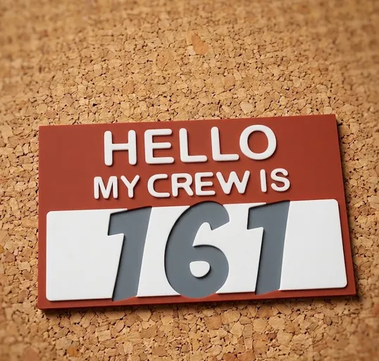 HueForge | 3D printed Sticker "161"