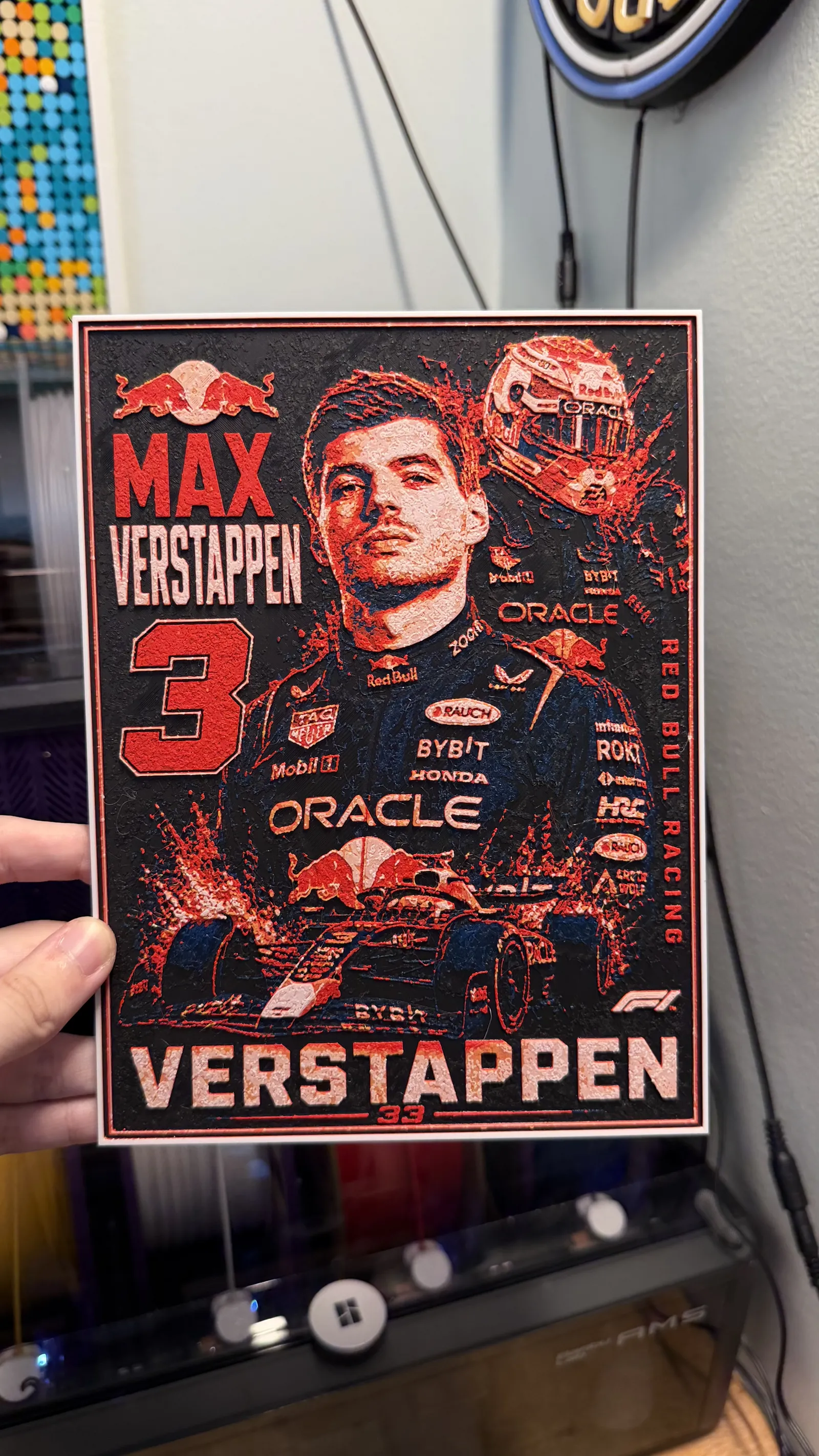 Max Verstappen Poster HueForge