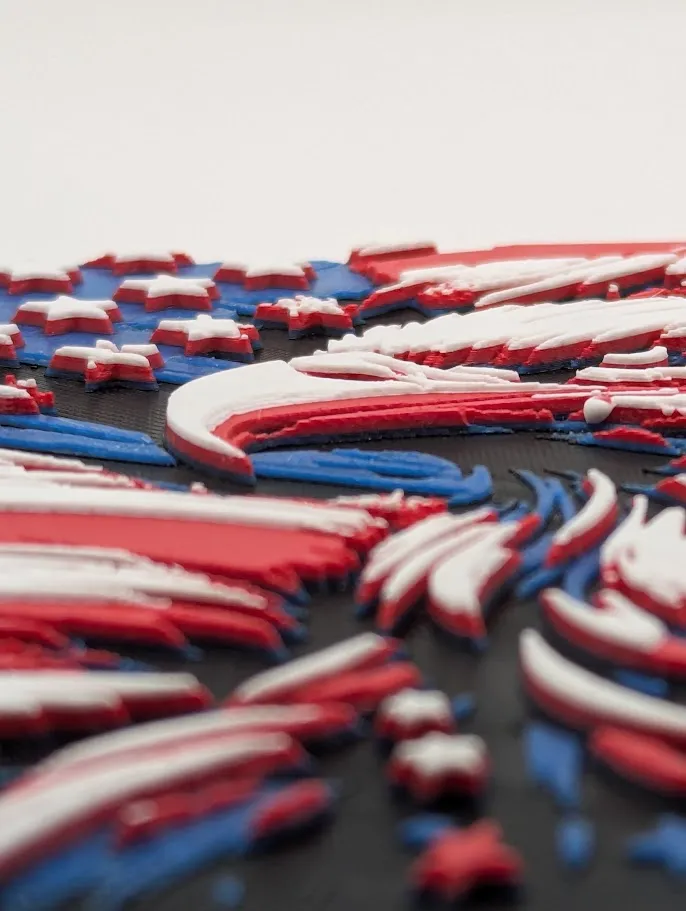 America - Flag - Eagle - Hueforge