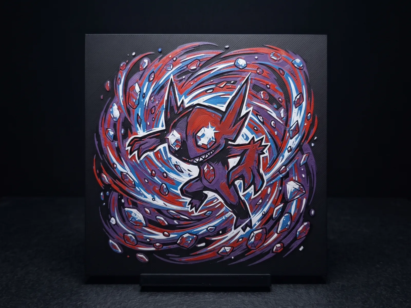 Sableye Swirl - Hueforge Wall Art