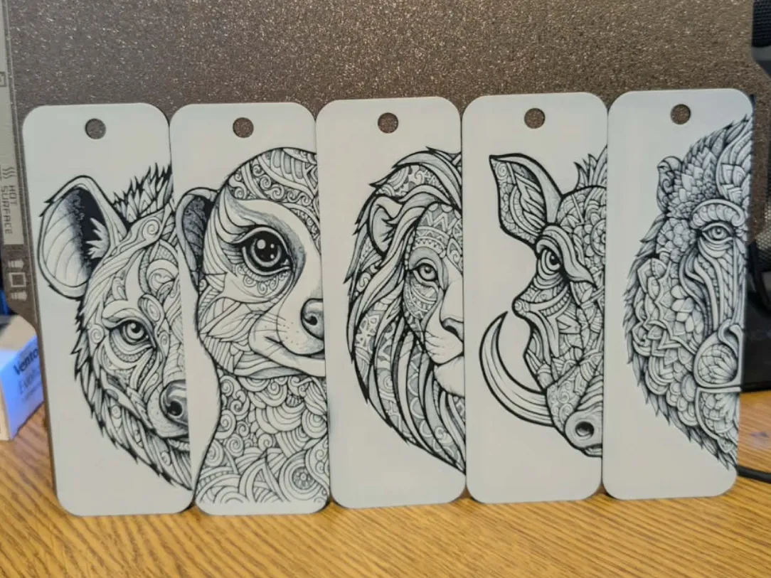 Lion king inspired - mandala bookmarks set of 5