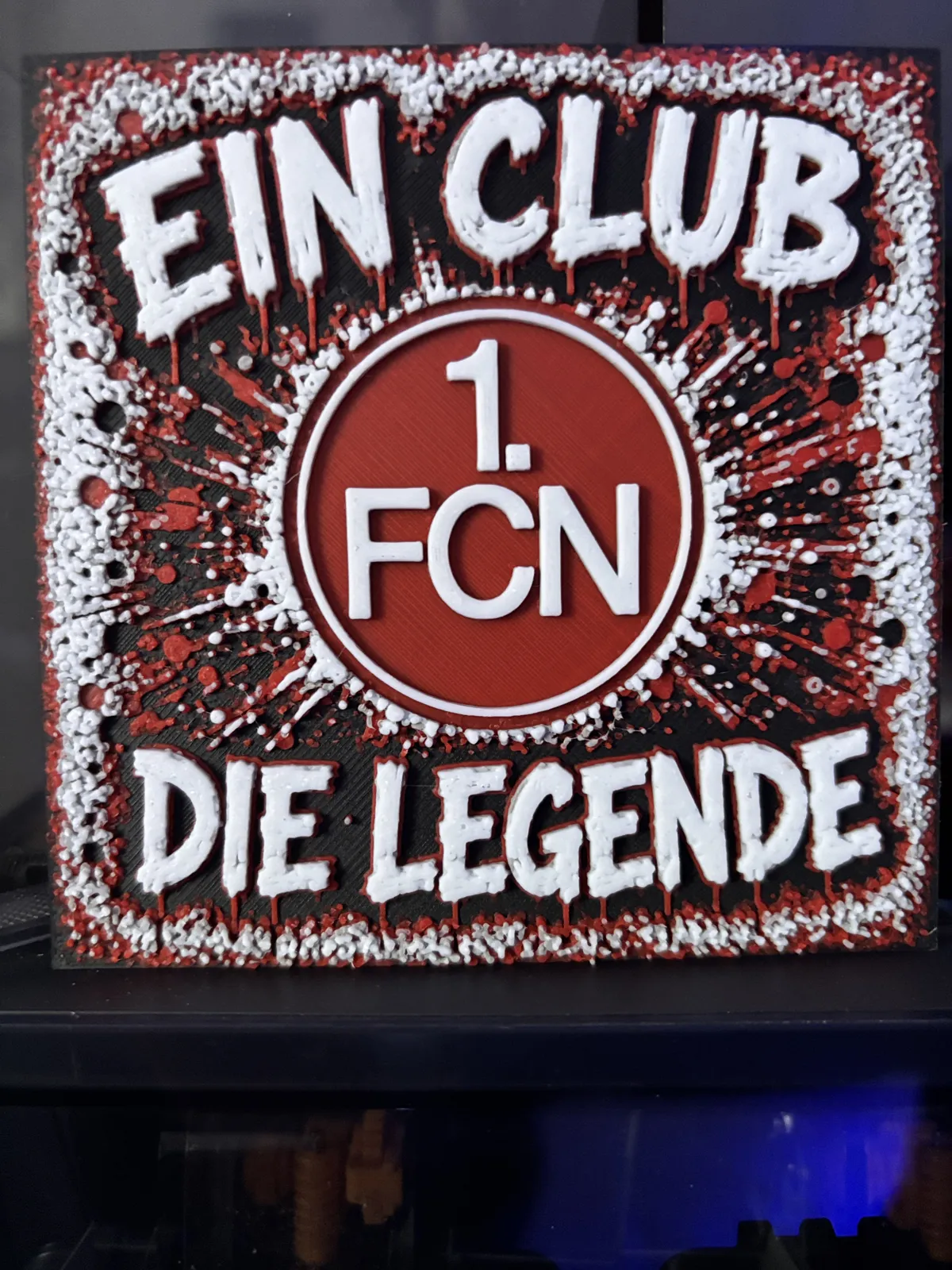1.FC Nürnberg Club Graffiti FCN Hueforge