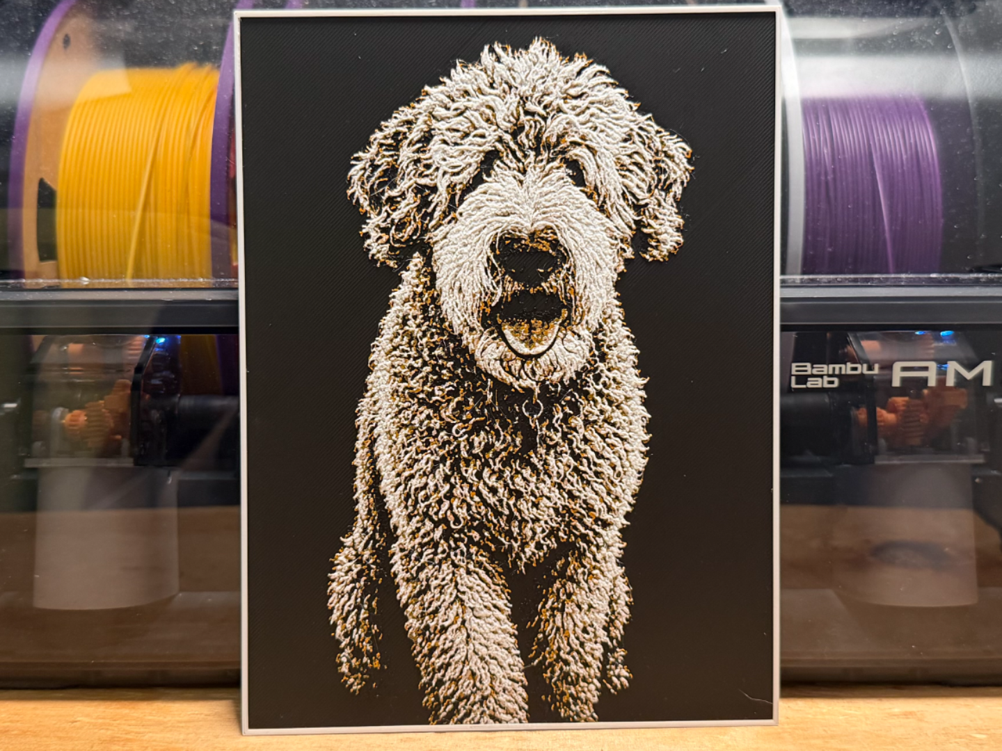 Goldendoodle HueForge