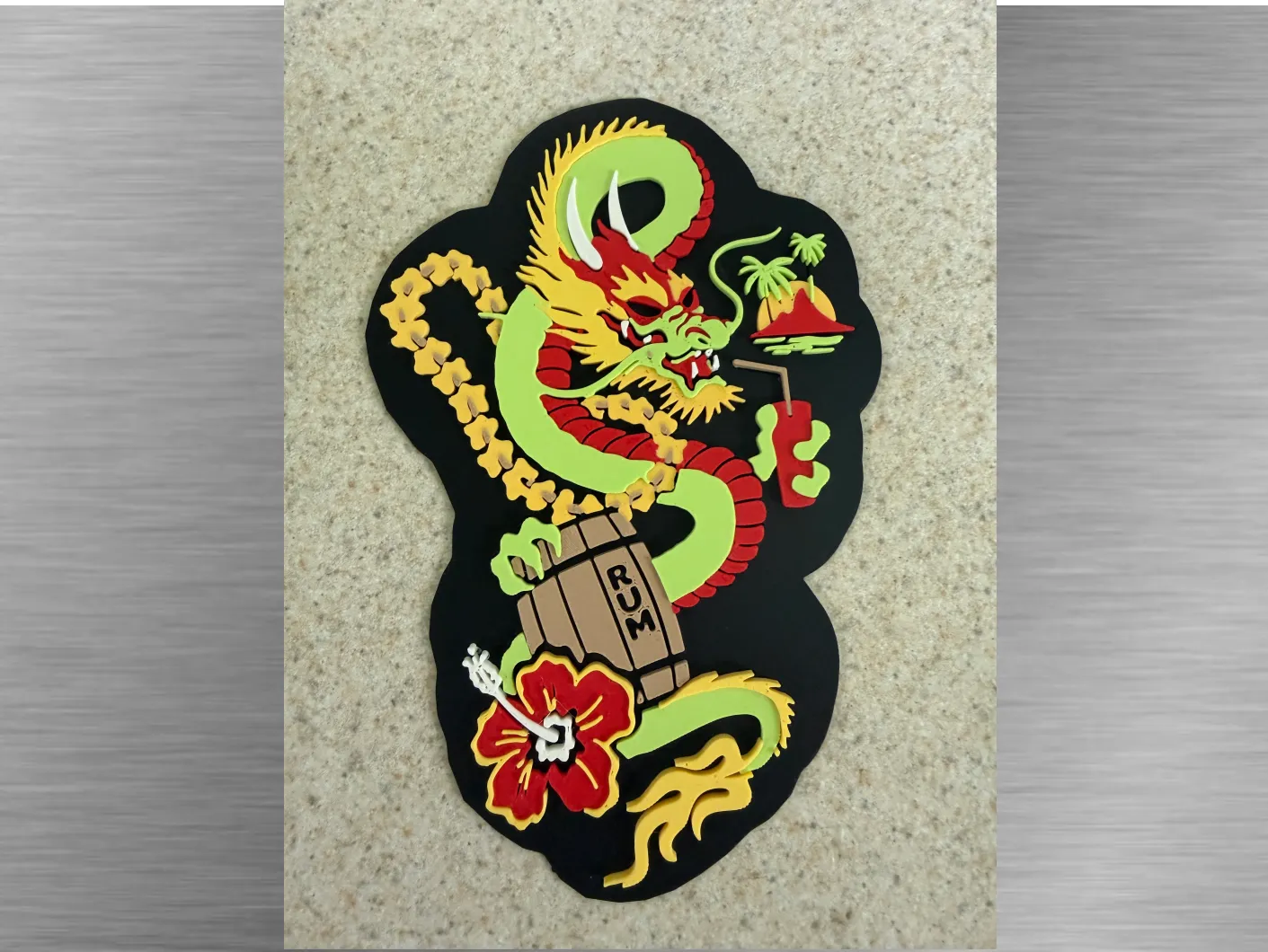 Tiki Art-Rum Dragon Cutout