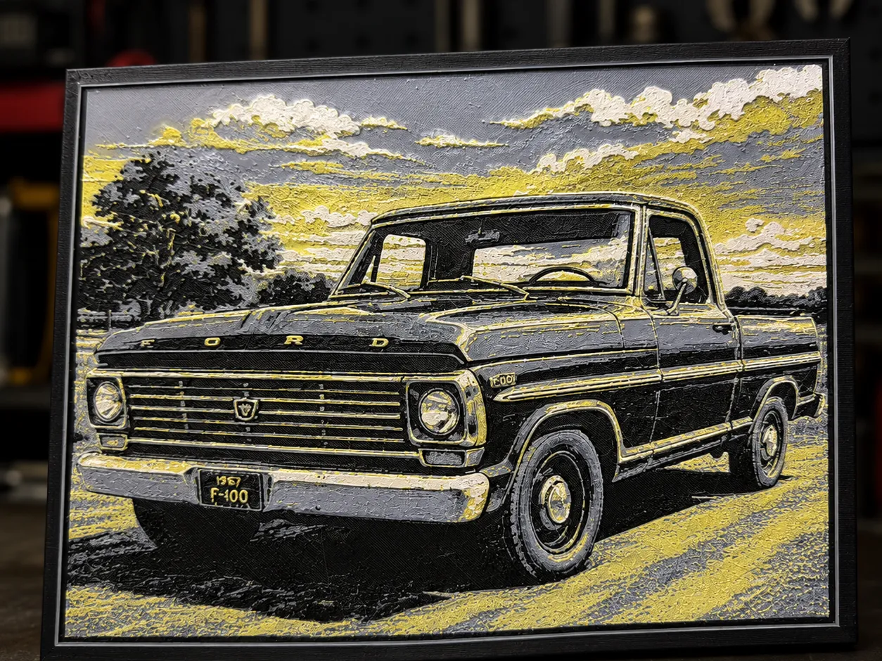 Classic Ford F-100 HueForge
