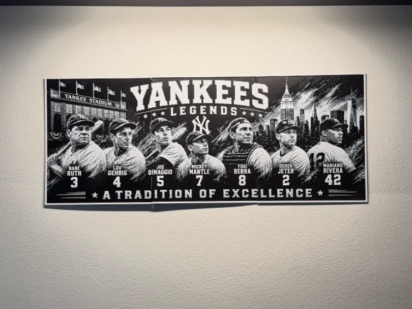 Yankees Legends Poster HueForge(3 Different Sizes)