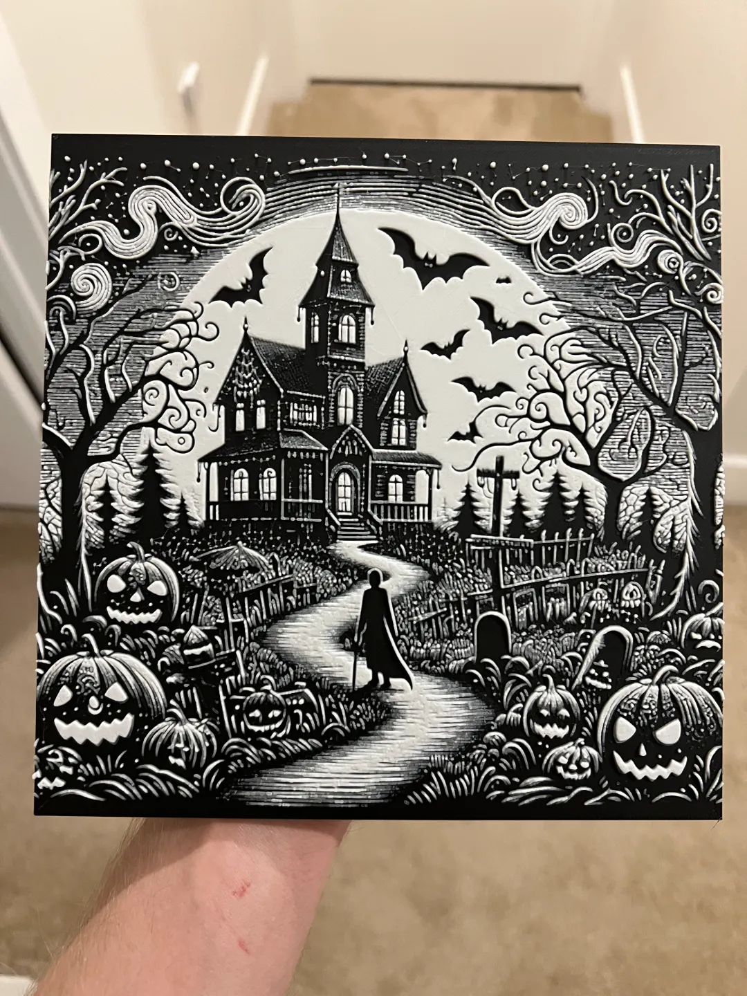 High Detail Halloween Hueforge Art NO AMS Needed