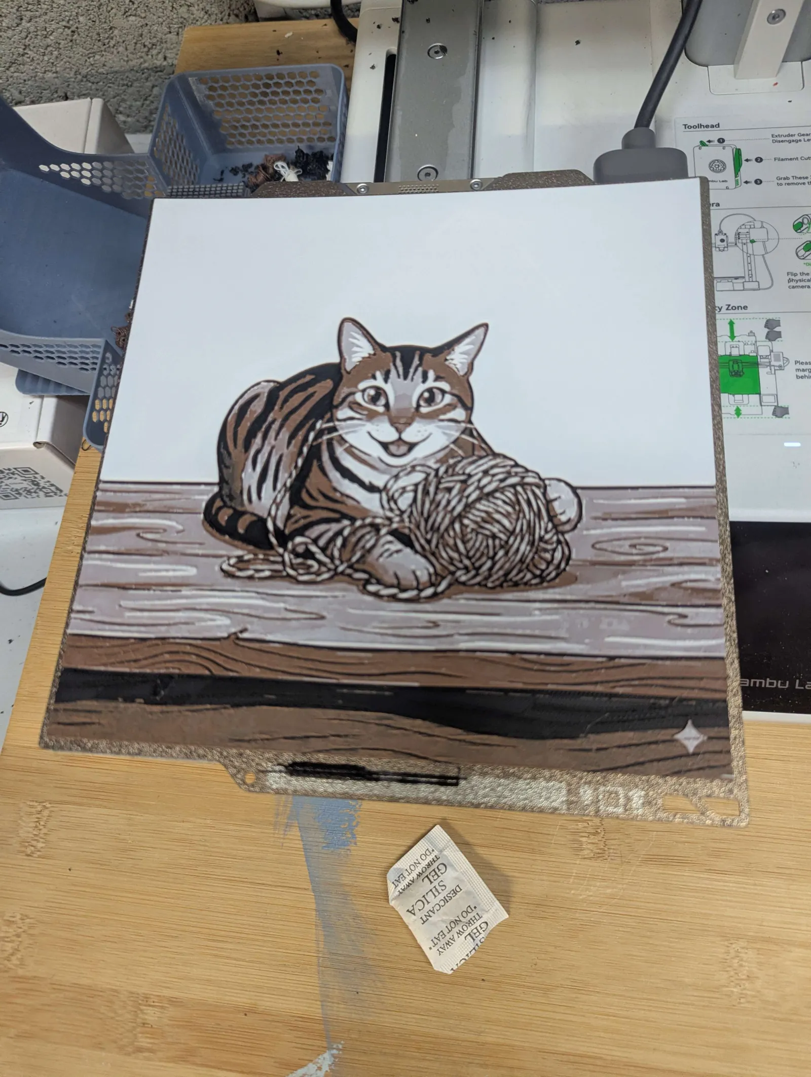 hueforge chat pelotte de laine