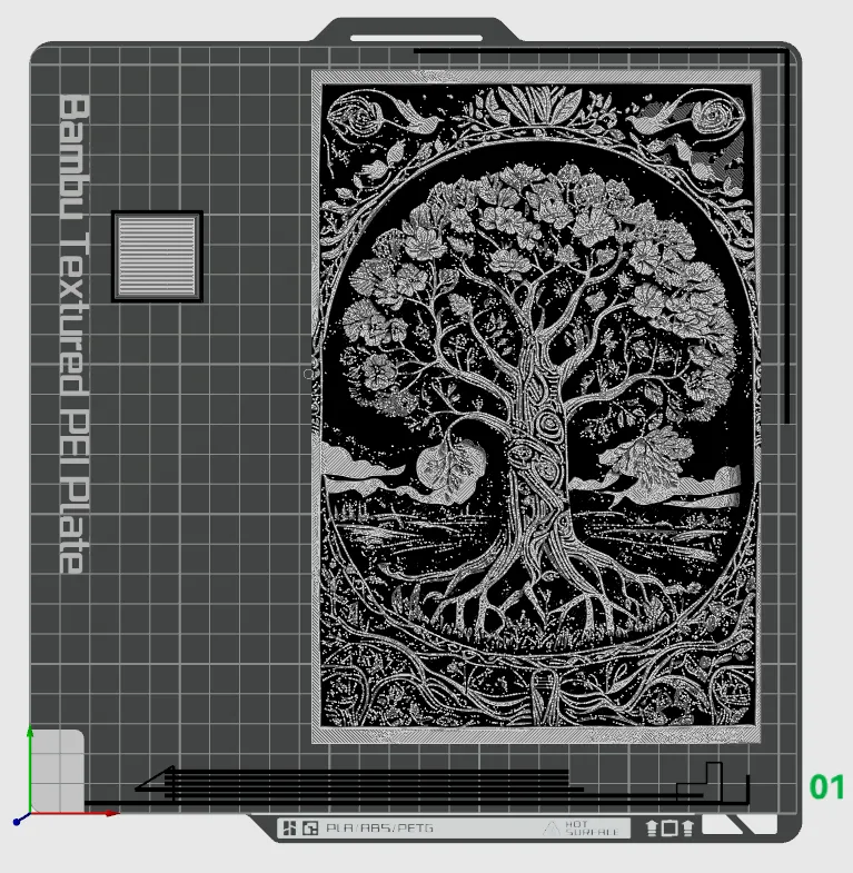 Tree of Life Carving Wall Art - Hueforge