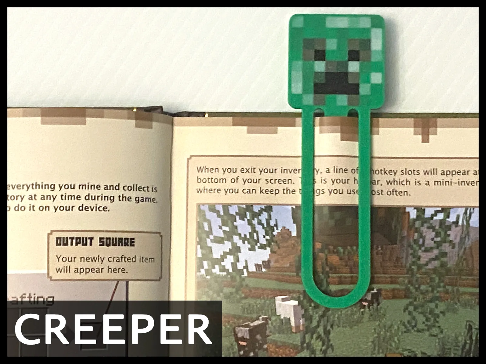 Creeper Bookmark - Minecraft