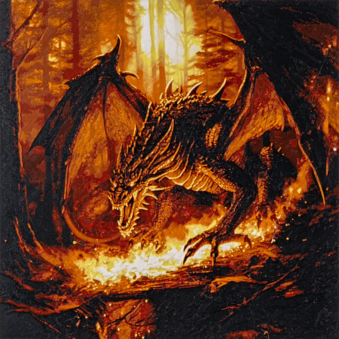 Fire Dragon HueForge - Filament Painting