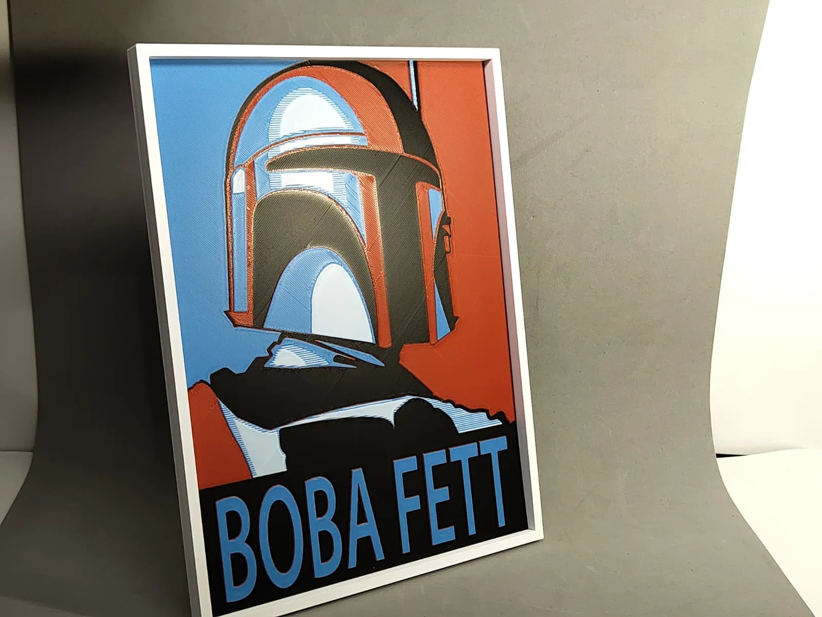Inspered by Boba Fett 3D picture 18x24* Hueforge