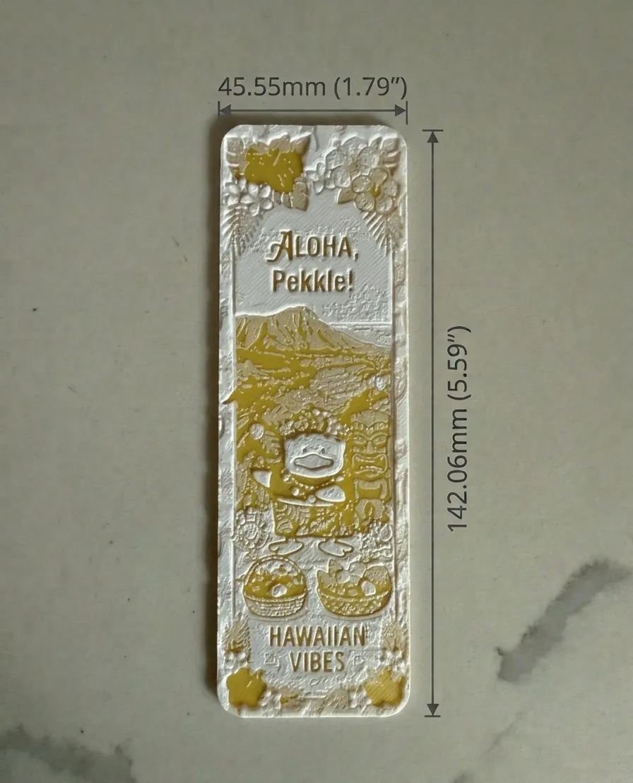 Hawaiian Pekkle Bookmark